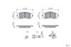 Brake Pad Set, disc brake PSA - 16 104 287 80
