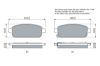 Brake Pad Set, disc brake CHEVROLET - 13 300 867, OPEL - 16 05 294