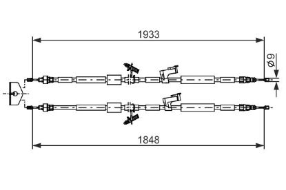 Cable Pull, parking brake -