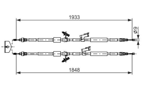 Cable Pull, parking brake -