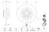 Brake Disc MERCEDES-BENZ - 415 421 01 00
