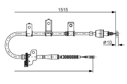 Cable Pull, parking brake -