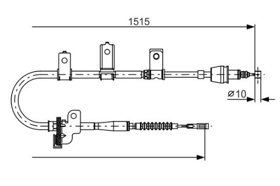Cable Pull, parking brake -