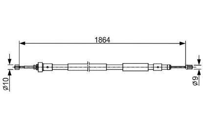Cable Pull, parking brake -