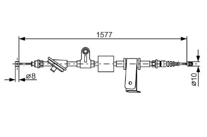 Cable Pull, parking brake -