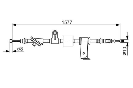 Cable Pull, parking brake -