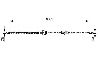 Cable Pull, parking brake -