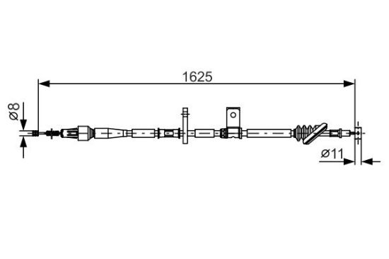 Cable Pull, parking brake -