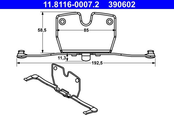 Spring, brake caliper -