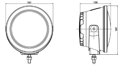 Spotlight Luminator Compact LED, 12-24V