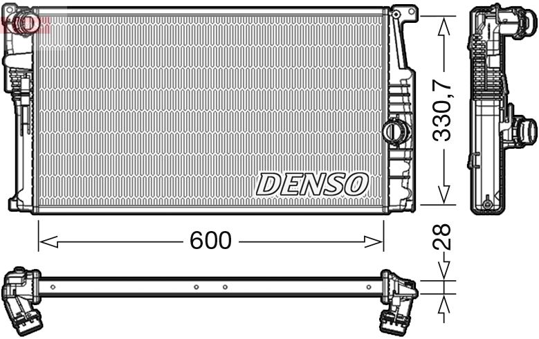 Radiator, engine cooling -
