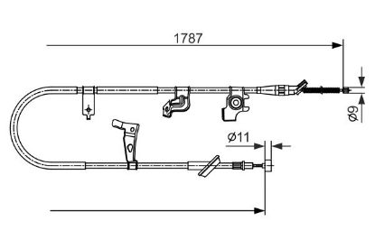 Cable Pull, parking brake -