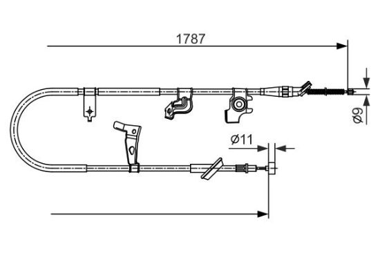 Cable Pull, parking brake -