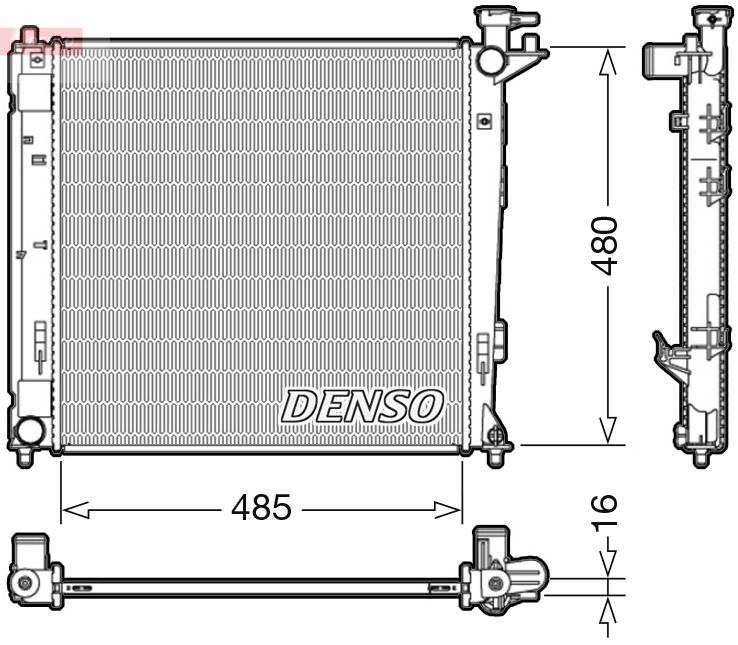 Radiator, engine cooling -