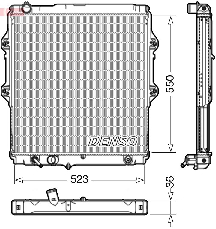 Radiator, engine cooling -