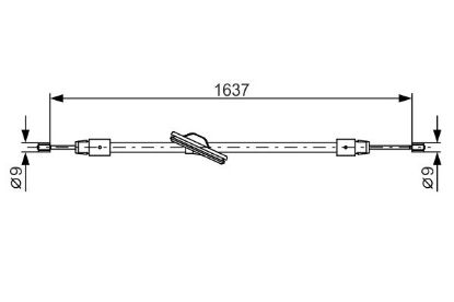 Cable Pull, parking brake -