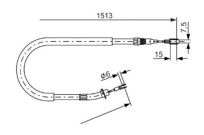 Cable Pull, parking brake -