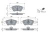 Brake Pad Set, disc brake MERCEDES-BENZ - 007 420 75 20
