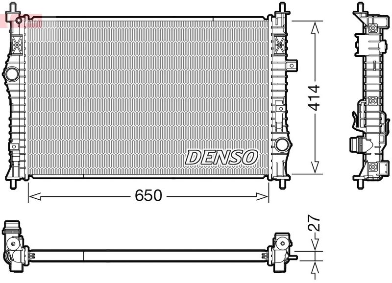 Radiator, engine cooling -