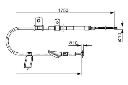 Cable Pull, parking brake -