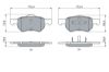 Brake Pad Set, disc brake CHRYSLER - 05015365AA