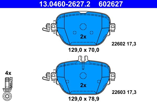 Brake Pad Set, disc brake MERCEDES-BENZ - 000 420 88 00