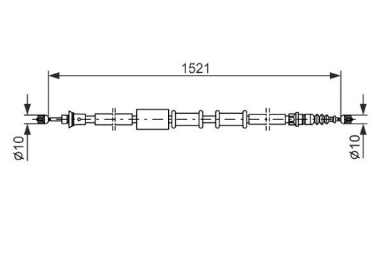 Cable Pull, parking brake -