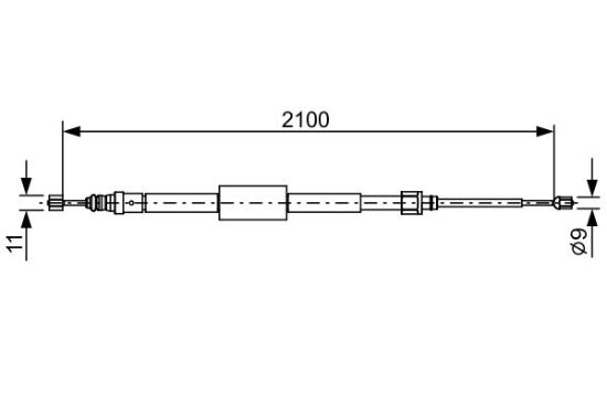 Cable Pull, parking brake -
