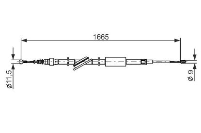 Cable Pull, parking brake -