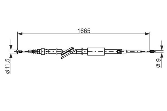 Cable Pull, parking brake -