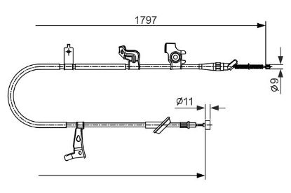 Cable Pull, parking brake -