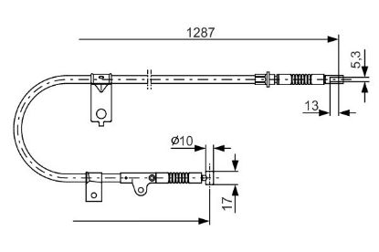 Cable Pull, parking brake -