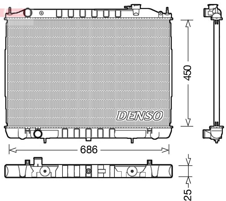 Radiator, engine cooling -