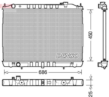 Radiator, engine cooling -