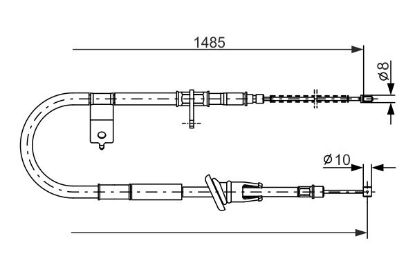 Cable Pull, parking brake -