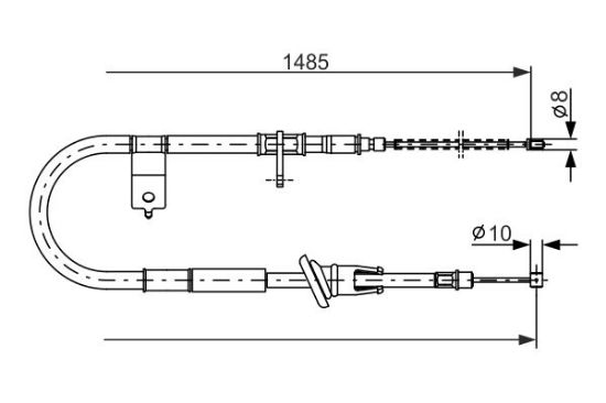 Cable Pull, parking brake -