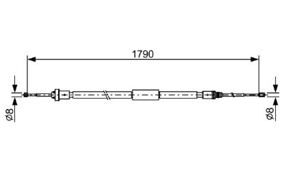 Cable Pull, parking brake -