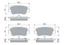 Brake Pad Set, disc brake HYUNDAI - 58302 D3A70, KIA - 58302 1WA30