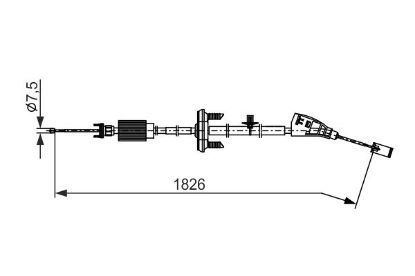 Cable Pull, parking brake -