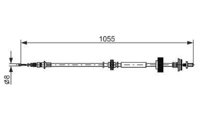 Cable Pull, parking brake -