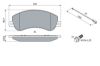 Brake Pad Set, disc brake VAG - 2H0 698 151