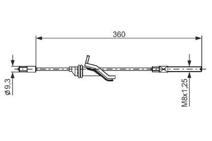 Cable Pull, parking brake -