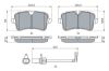 Brake Pad Set, disc brake VAG - 4G0 698 451B