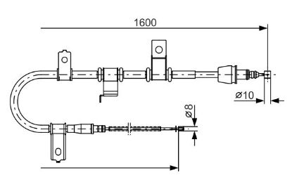 Cable Pull, parking brake -