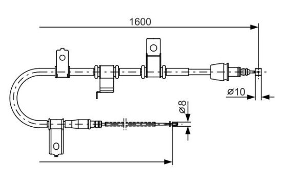 Cable Pull, parking brake -