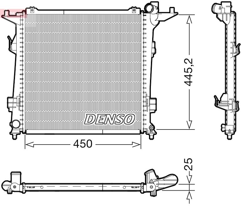 Radiator, engine cooling -