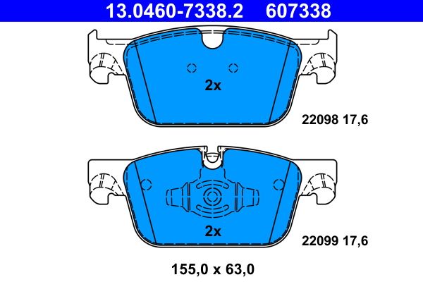 Brake Pad Set, disc brake VOLVO - 31658359