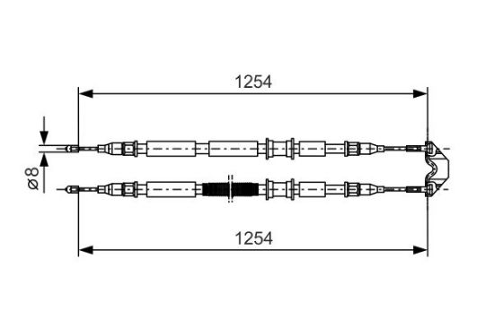 Cable Pull, parking brake -