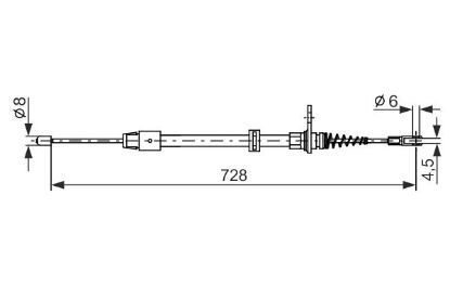 Cable Pull, parking brake -