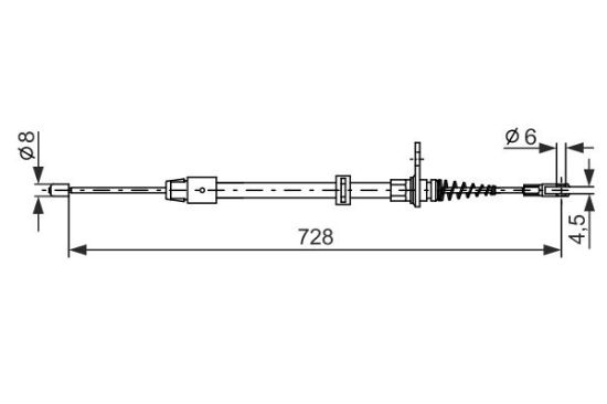 Cable Pull, parking brake -